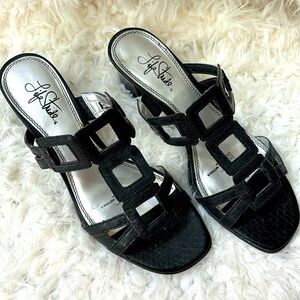 Black Heeled Sandals